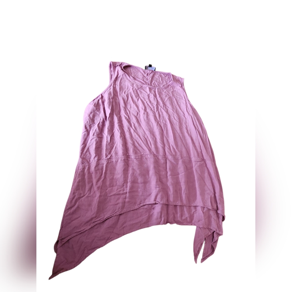 Plus Size Women's Asymmetrical Pink Women's Shirt